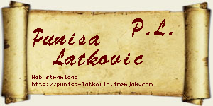 Puniša Latković vizit kartica